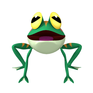 This is the Avatar Image for the Froggy (Sonic Series) AI Voice and Text to Speech Generator
